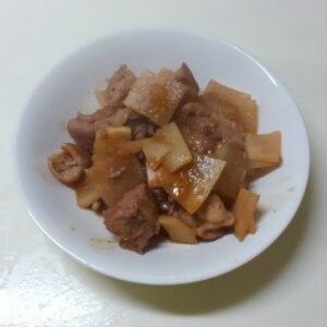 洋風も美味っ♪鶏と大根の赤ワイン煮